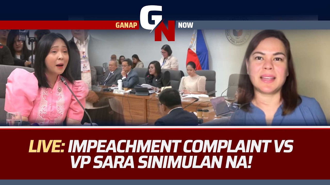 LIVE! Impeachment Complaint vs VP Sara sisimulan na! - YouTube