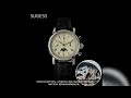 Sugess Men Watch ST1908 Swanneck Movement Mechanical Chronograph Wristwatch Genuine Moonphase Calend