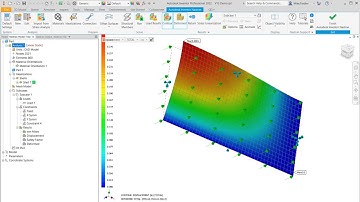 Autodesk Inventor Nastran Validation 13 - Flat Plate, Two Sides Fixed, Two Simply Supported