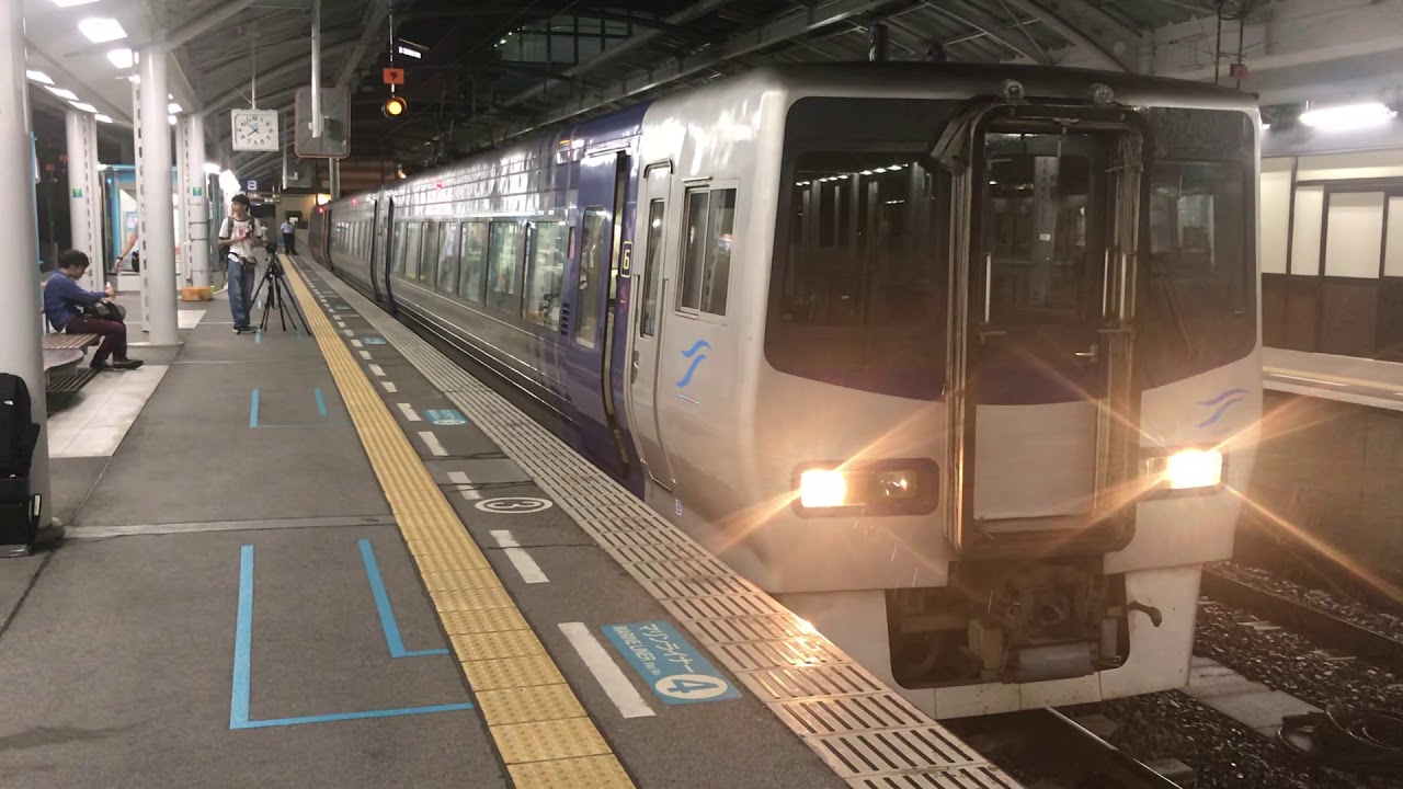 1080p 60fps 特急なのに停車駅が多い Jr予讃線 Jr四国8000系 S5編成 特急いしづち25号 松山行き 高松駅 発車 Youtube