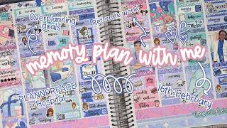 Don't Plan Your Goals! | Memory Plan With Me | Hospital [Plannerface] | 16th February 2026 | AD