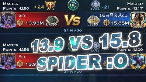 13.9 vs 15.8 🕷 Spider :o - Battles #16  - Art of Conquest
