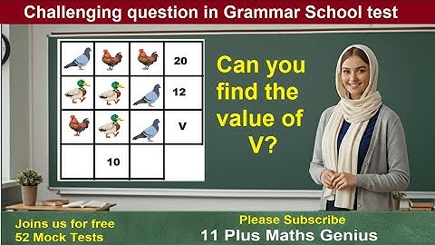 11 Plus Maths Grammar School Admission Tests, SATs, SET: Free Mock Tests every week for 52 weeks.
