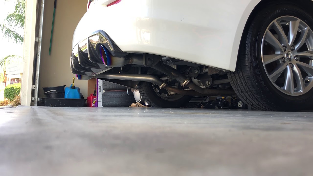Muffler delete Q50 YouTube