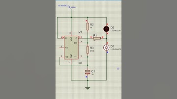Led Blinking using IC555 | LED Flasher Using IC555(Animation)