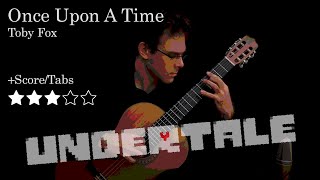 Video thumbnail of "Once Upon A Time - Undertale OST | Guitar Cover - free Score/Tabs"