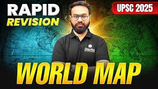 Complete WORLD MAP in 2 Hours || Rapid Revision || PW UPSC 🔥