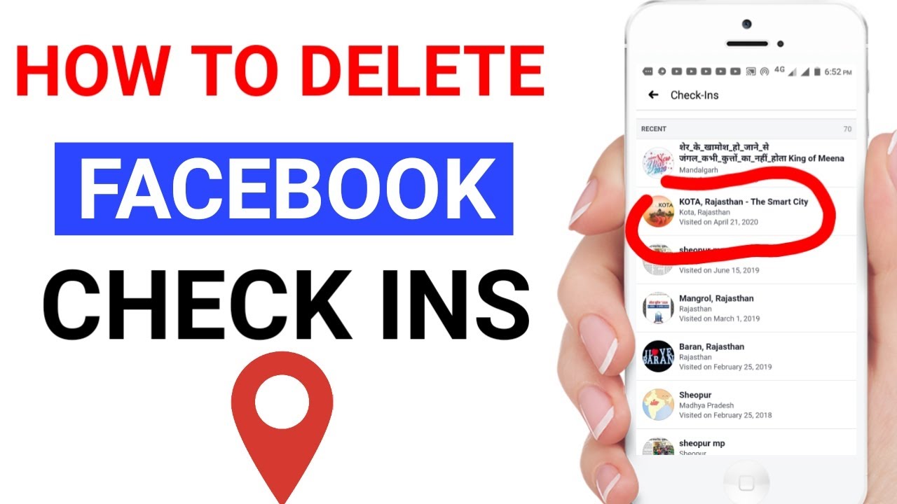 Facebook Profile Se Check In place location Kaise Delete Kare🔥How