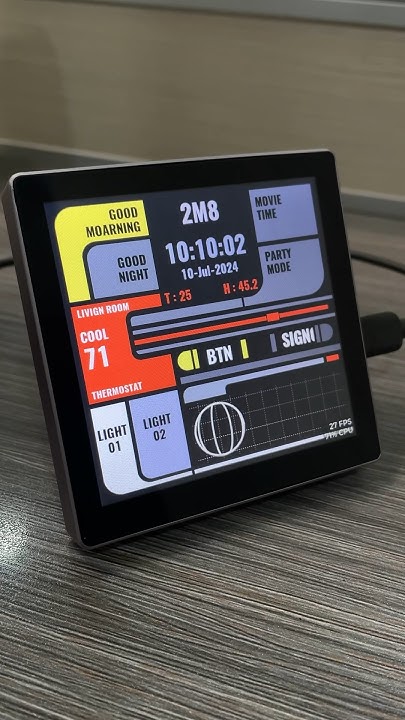 WIP Lcars style dashboard on esp32 smart display panel #esp32 #hmi # ...