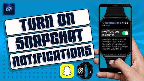 How To Turn On SNAPCHAT NOTIFICATION On APPLE WATCH ⌚|| EASY&QUICK