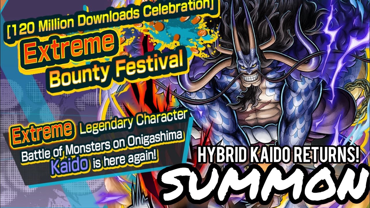 One Piece Bounty Rush OPBR/Ex Hybrid Kaido Lvl 69 , Ex Birthday