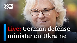 LIVE: German Defense Minister Christine Lambrecht presser | DW News
