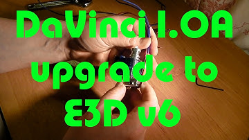 XYZ Davinci 1.0A 3D Printer now with an E3D v6 hot end (Phase 1)