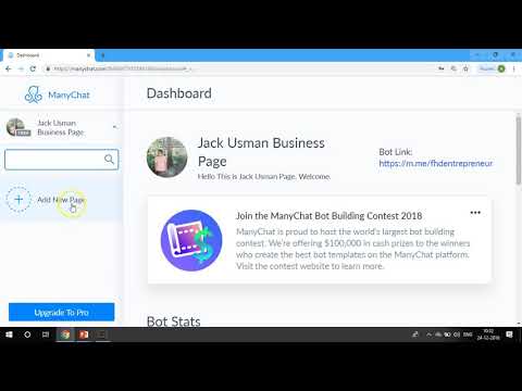 How to Log in in Manychat and Connect to a Page - (Many Chat)