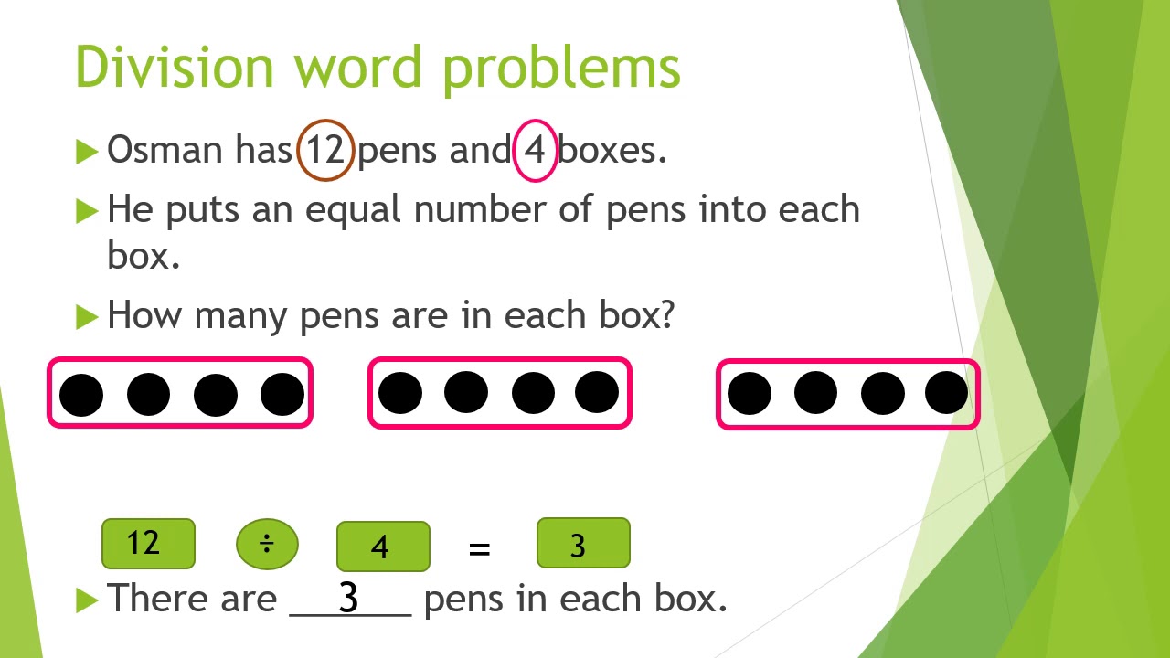 Year 2 Division Word Problems 28 May YouTube