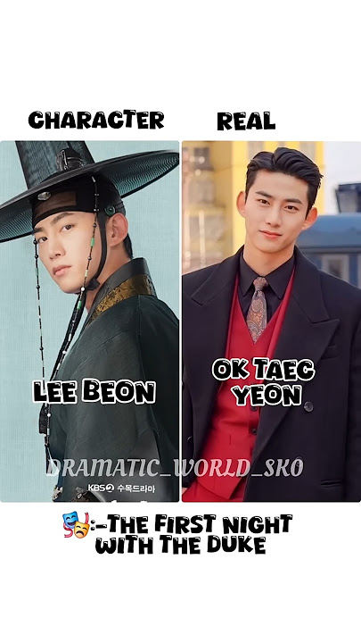 The First Night with the Duke || K-Drama || Character vs Real pic #youtube #kdrama #shorts