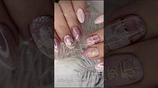 Новогодний маникюр на клиентке  #nailart #nails #shorts