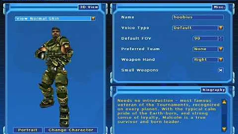 Malcolm in Unreal Tournament 2004