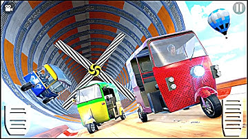 Amazing auto rickshaw tuk tuk tuk 3d stunt |android gameplay|