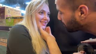 Man Tries to Kiss Woman After “Helping” Her Plug in the Charger