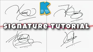 Unique K Signature Style | Beautiful Signature Style | #signature #handwriting 