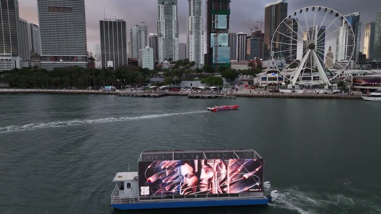 My art is on a billboard in Miami!