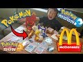 SECRET Way To Get Every POKEMON TOY At MCDONALDS In 1 HAPPY MEAL!! EARLY Sun & Moon POKEMON CARDS!!