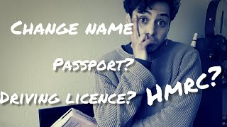 How To Change Name UK & Update Driving licence/Passport/HMRC | Transman Experience