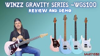 Winzz Gravity Series-Wgs100 Solid Alder Body St Electric Guitar With Roasted Maple Neck - Full Demo