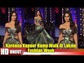 Uncut  gorgeous bebo aka kareena kapoor ramp walk at lakme fashion week 2018