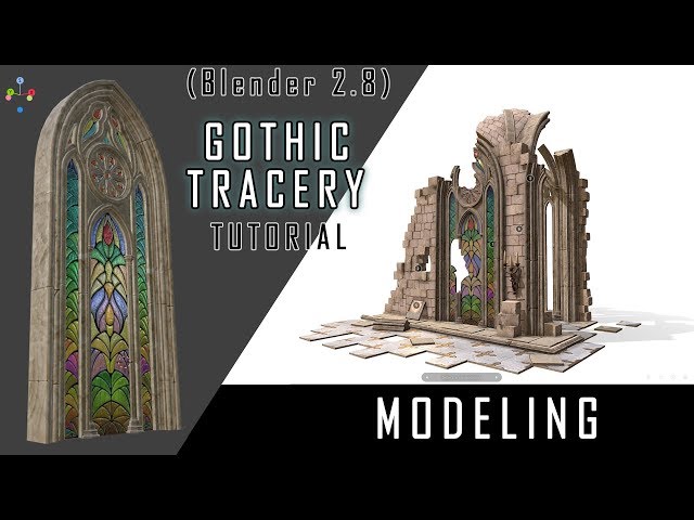 Gothic tracery tutorial - part 1 (modeling) - YouTube