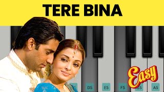 TERE BINA - A R Rahman ( Guru ) | Piano Tutorial | Easy With Notes | Chinmaye screenshot 4