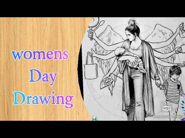 5,100+ Drawing Of The Womens Day Stock Illustrations, Royalty-Free Vector  Graphics & Clip Art - iStock