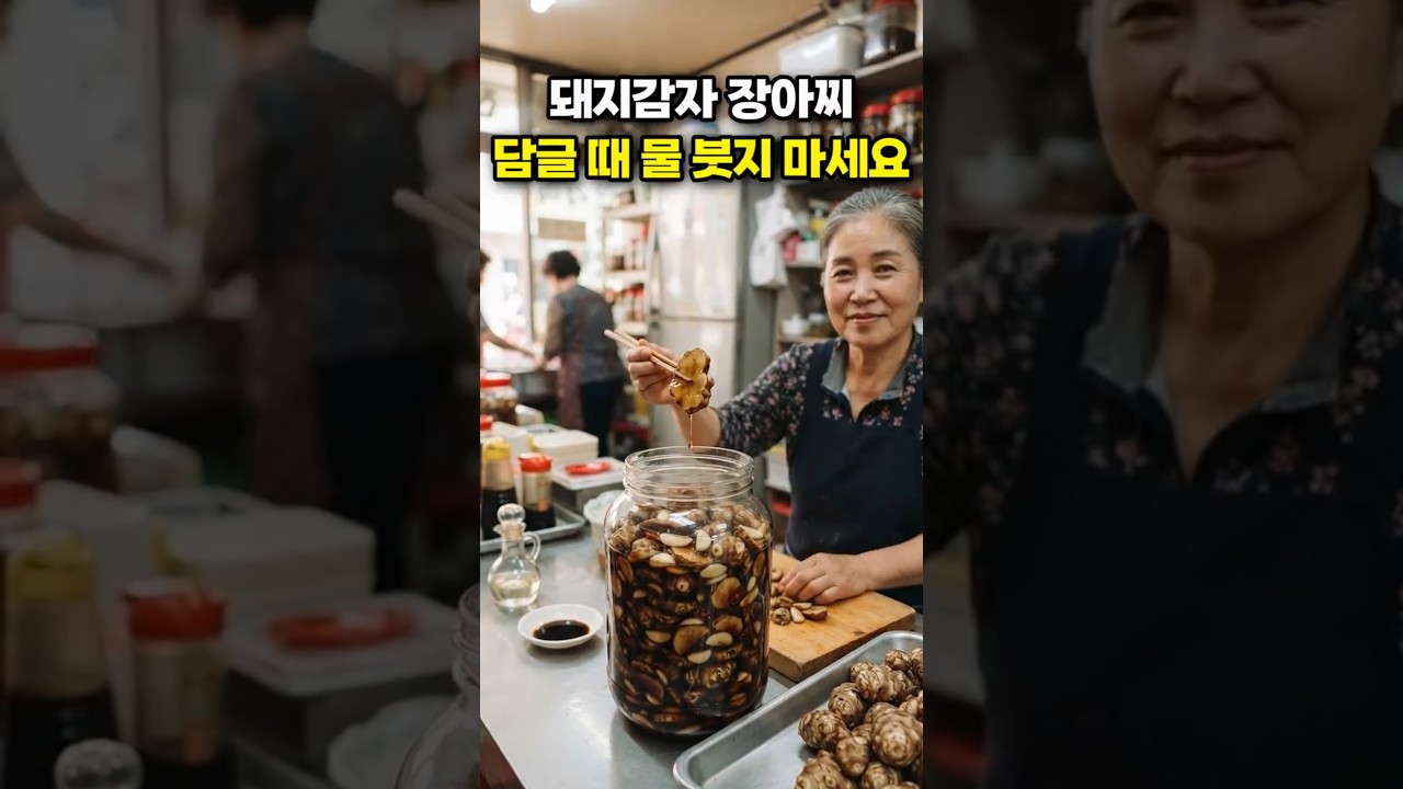 돼지감자 장아찌 담글 때 물 붓지 마세요