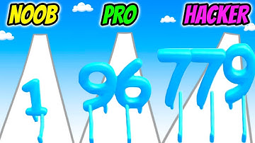 Level Number Run - NOOB vs PRO vs HACKER