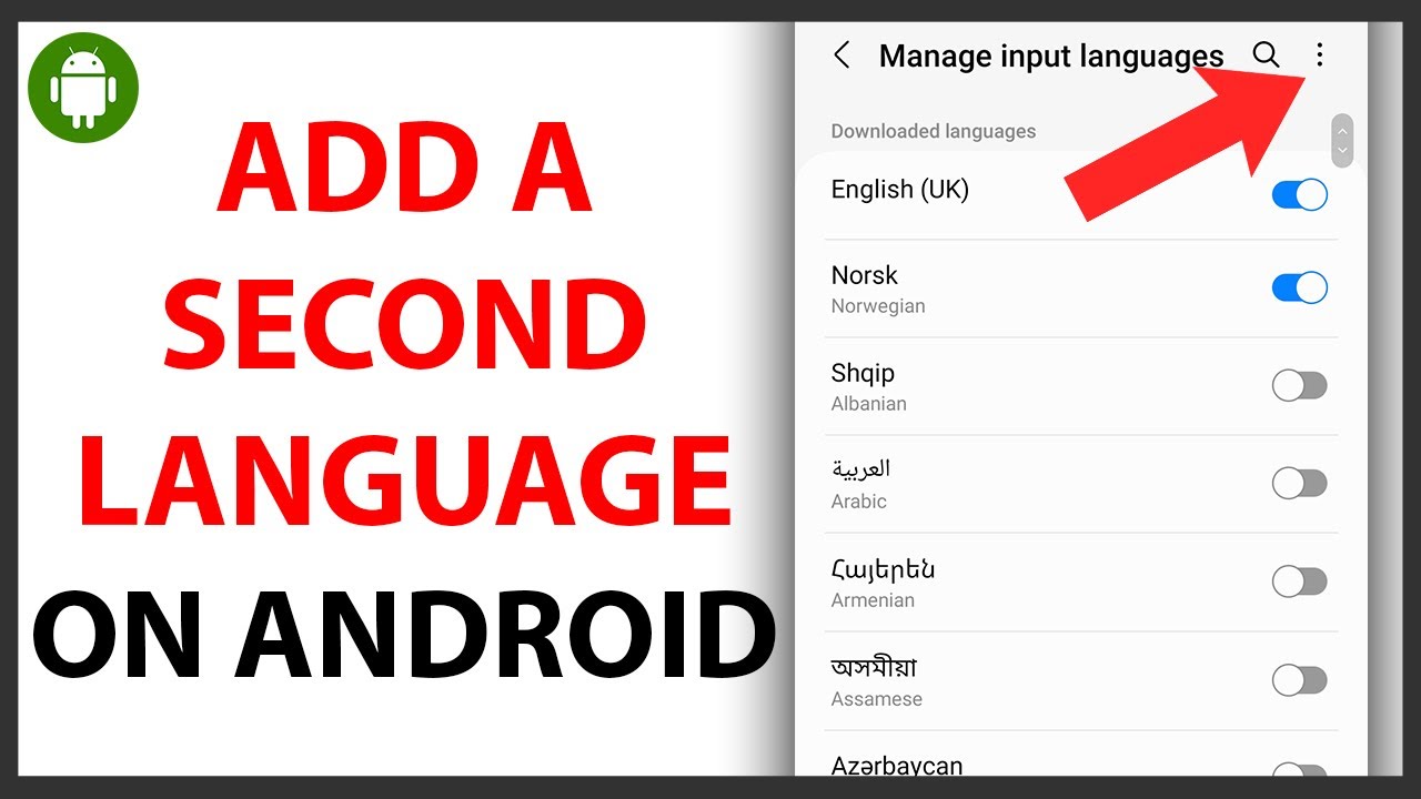 How to Add Another Language to Keyboard on Android - YouTube