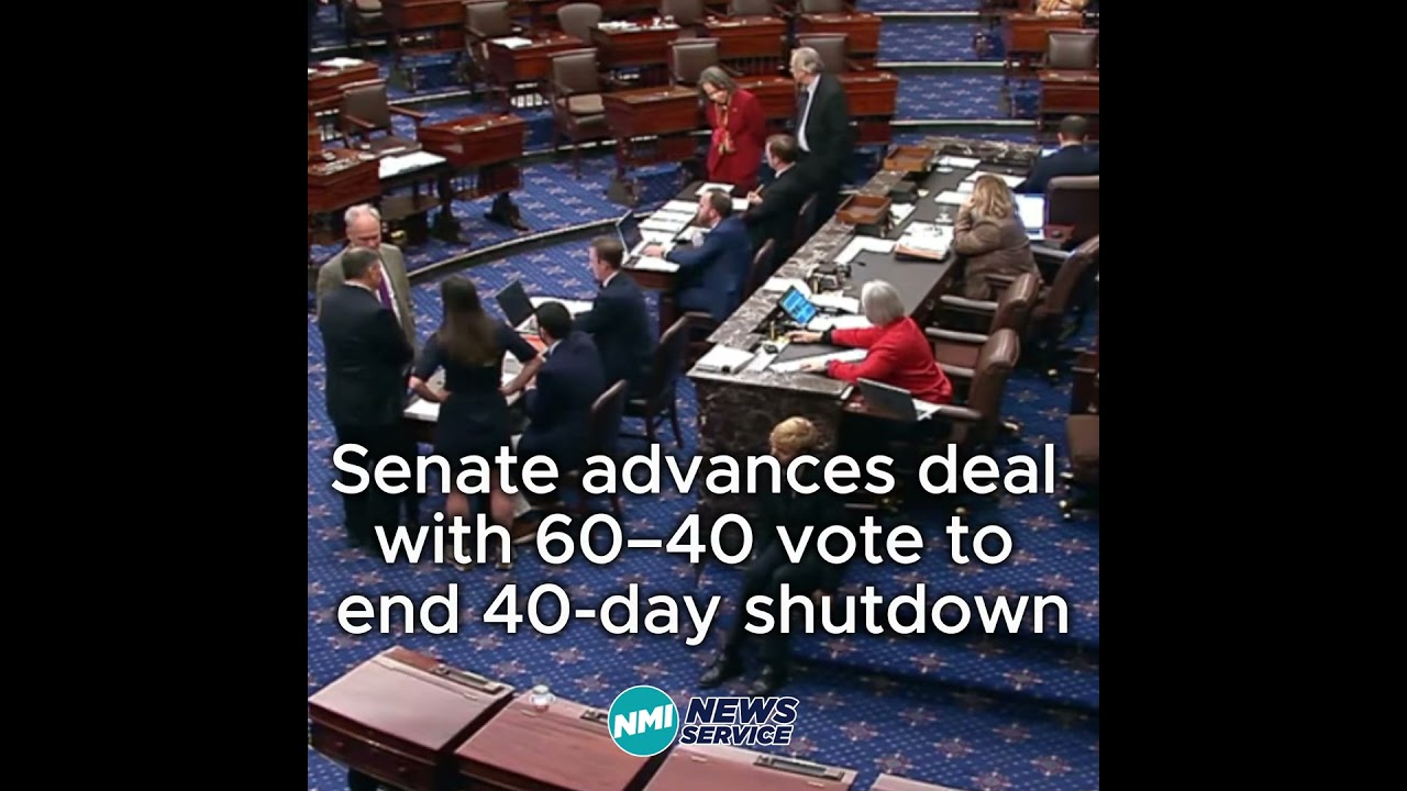 Senate advances deal with 60–40 vote to end 40-day shutdown