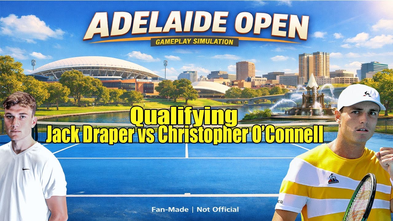 Adelaide Open Qualifying | Jack Draper vs Christopher O’Connell | Gameplay Preview