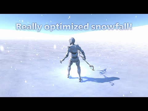 Tutorial how to create really optimized snowfall effect using Unity Particle System