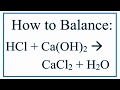 Balancing Chemical Equations Concepts