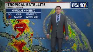 Tropical Storm Imelda forms; latest on Hurricane Humberto