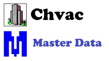 Elite Software Chvac Load Calculations - What is Master Data and how to enter it in Chvac.