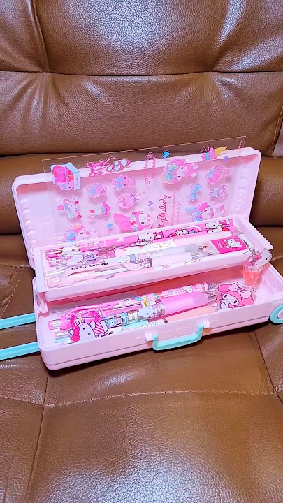 Mini Suitcase Pencil Case Unboxing ASMR 💗🎀 #mymelody