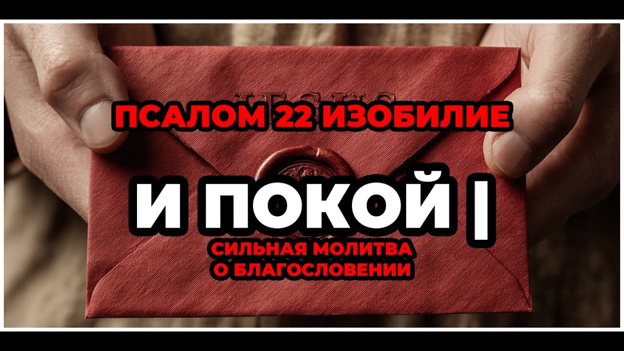 ПСАЛОМ 22 - ИЗОБИЛИЕ И ПОКОЙ | СИЛЬНАЯ МОЛИТВА О БЛАГОСЛОВЕНИИ