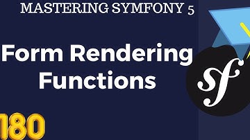 #180 Symfony 5 Course Arabic- Form Rendering Functions  بالعربي Symfony شرح