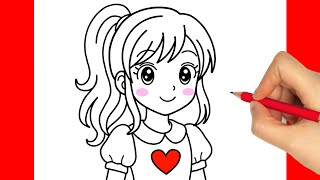 Como Desenhar Uma Menina Facil