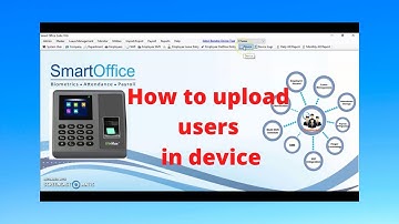 How to upload users in device from smart office suite software | biomax attendance | smartoffice