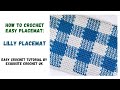 Beautiful Crochet Gingham Pattern Placemat: Lilly Placemat