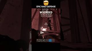 Epic Tiny Base Raid Defense Against Clan in Rust