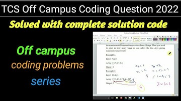 TCS off campus coding question explained completely in hindi/How to find answers of TCS coding